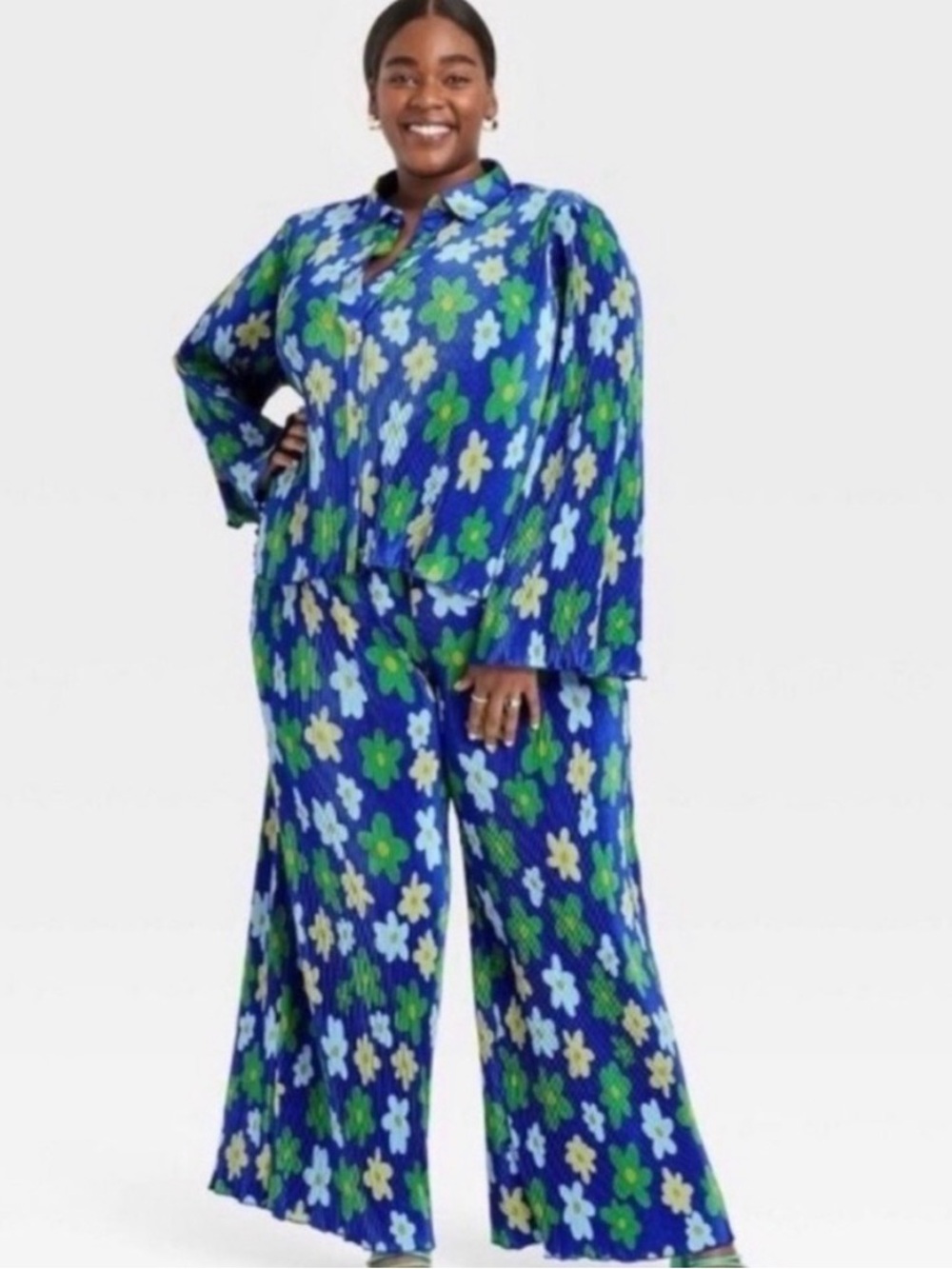 Sammy B Target Blue Floral Two-Piece Set